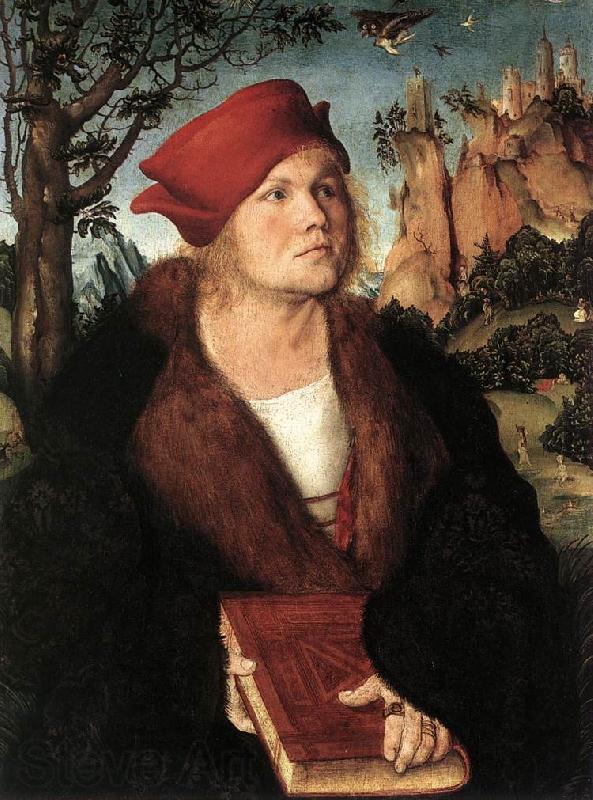 CRANACH, Lucas the Elder Portrait of Dr. Johannes Cuspinian ff Spain oil painting art